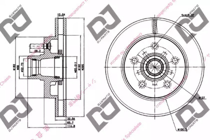 Тормозной диск DJ PARTS BD1224